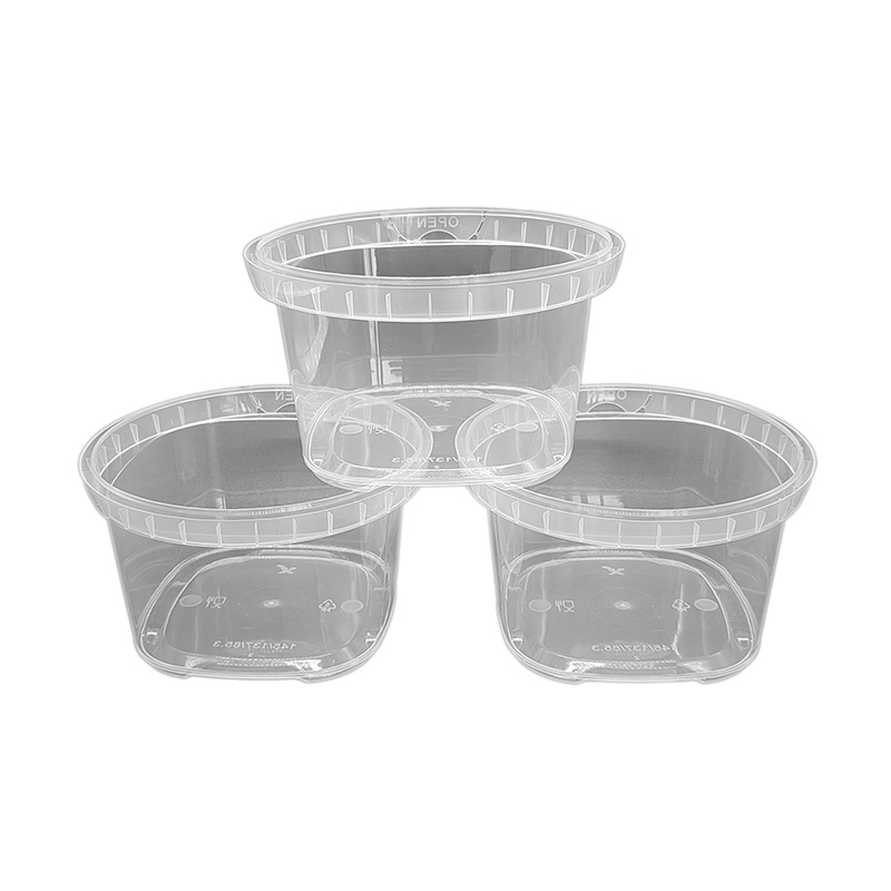 PP IML Plastic Square Yogurt Bucket