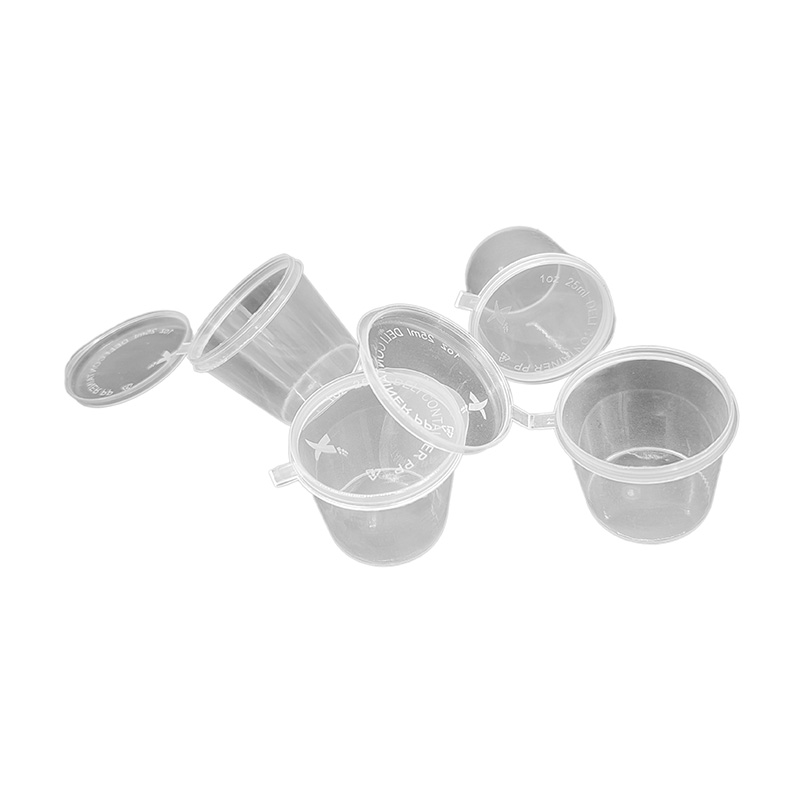 PP Plastic Hinged Sauce Cup