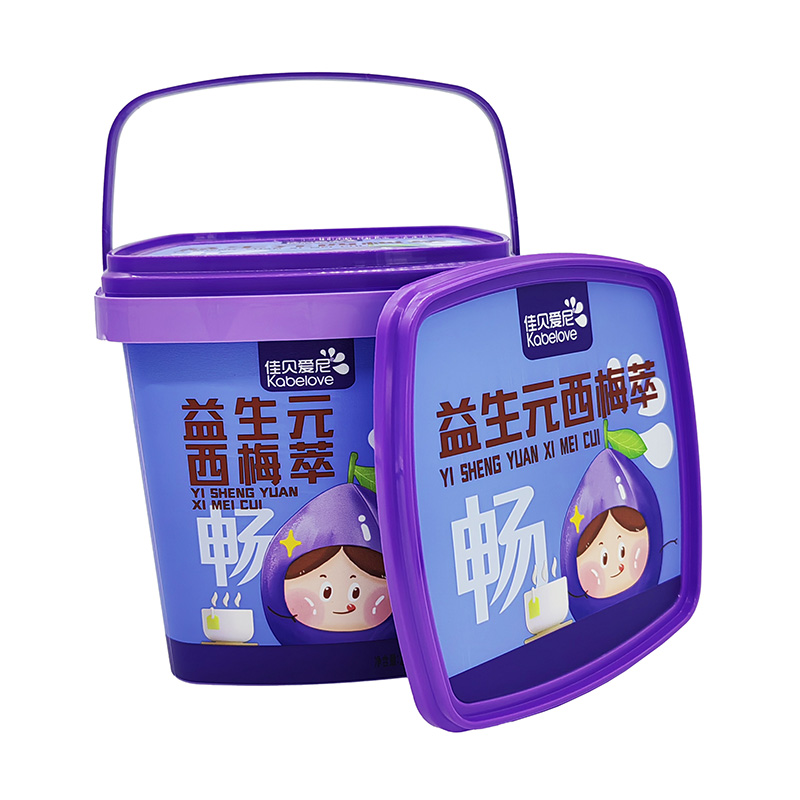 PP塑料在模具标签方形桶中